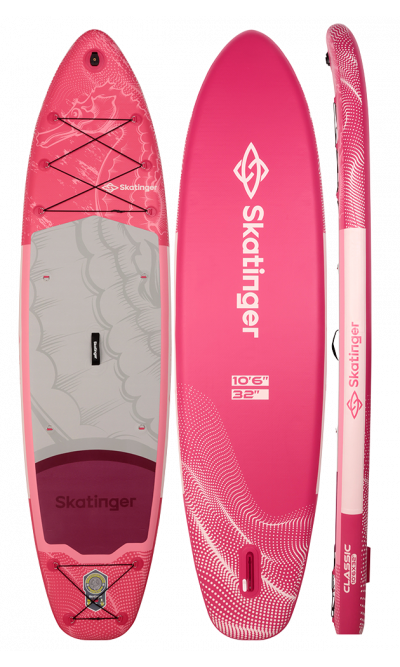Skatinger Seahorse Pink Touring-Paddel-SUP-Board – Eleganz, Komfort & Freiheit