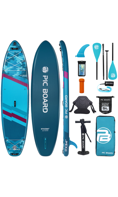 Skatinger Camouflage Blue Allround SUP Board – Kraft, Stabilität, Kontrolle
