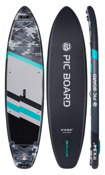 Skatinger Camouflage Grey Allround SUP Board – Kraft, Breite, Zuverlässigkeit