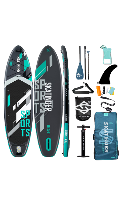 Skatinger Grey Sports Yoga SUP Board – Fokus, Kraft, Präzision