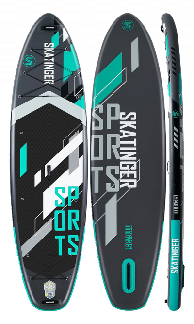 Skatinger Grey Sports Yoga SUP Board – Fokus, Kraft, Präzision