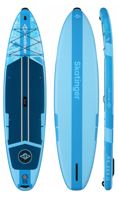 Skatinger Ice Age Blue Touring SUP Board – Ruhe, Klarheit, Kontrolle