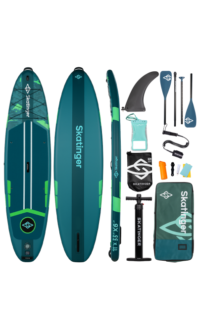 Skatinger Ice Age Green Touring SUP Board – Stabilität, Kontrolle, Abenteuer