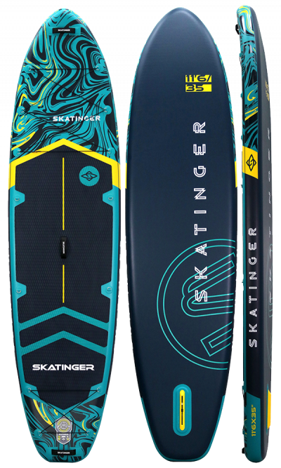 Skatinger Prana Dark Blue Allround SUP Board – Stabilität, Grip und Sicherheit