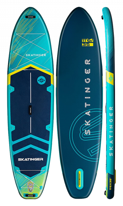 Skatinger Prana Light Blue SUP Allround Board – Stabilität, Komfort und Leichtigkeit