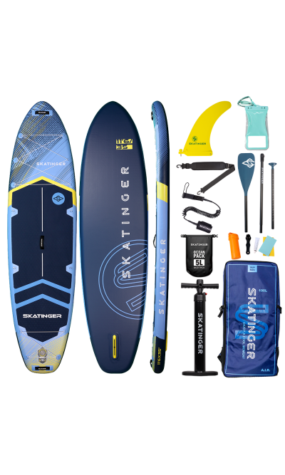 Skatinger Sky Blue Allround SUP Board – Balance, Präzision und Komfort