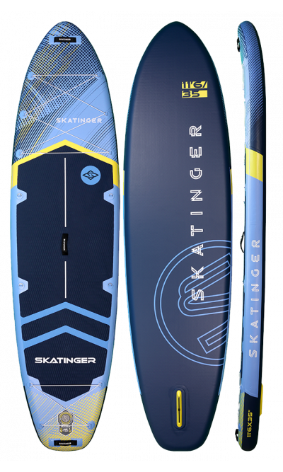 Skatinger Sky Blue Allround SUP Board – Balance, Präzision und Komfort